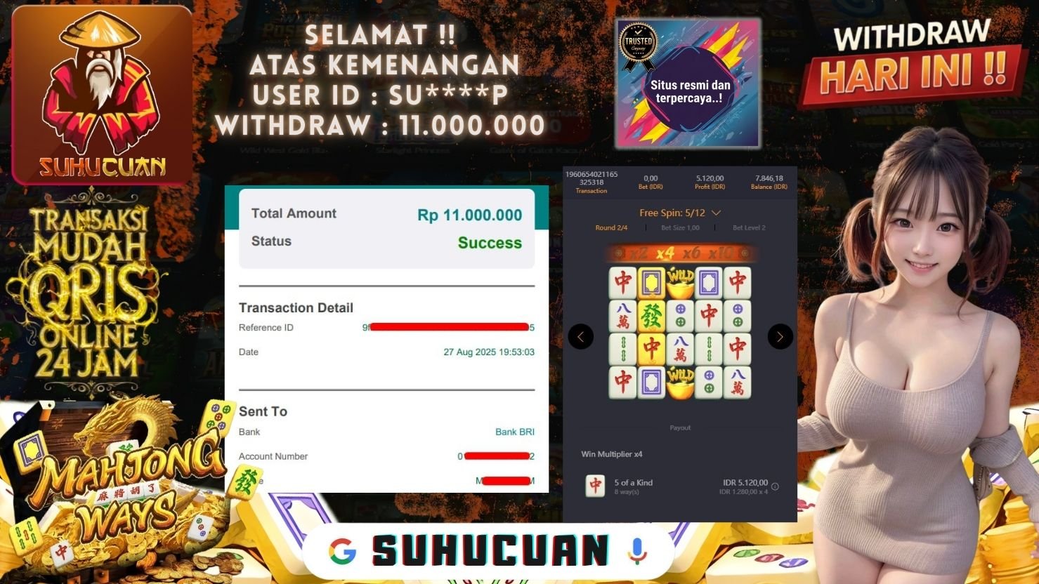 SUHUCUAN JACKPOT SLOT MAHJONG WAYS